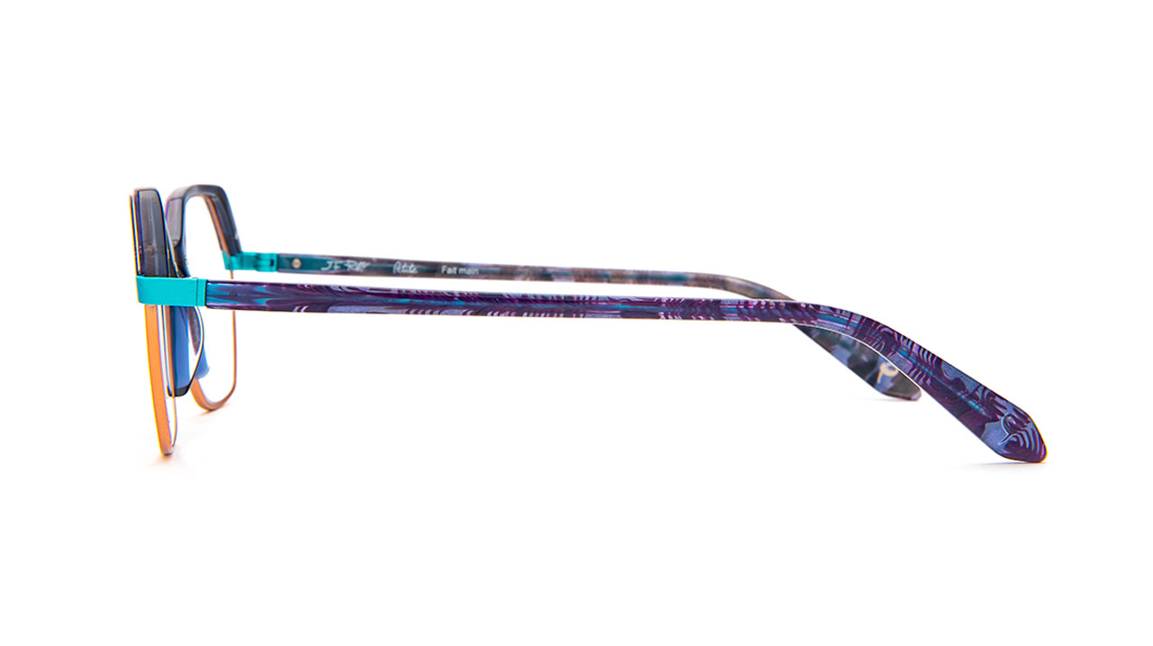 Paire de lunettes de vue Jf-rey-petite Pa073 couleur marine - Côté droit - Doyle