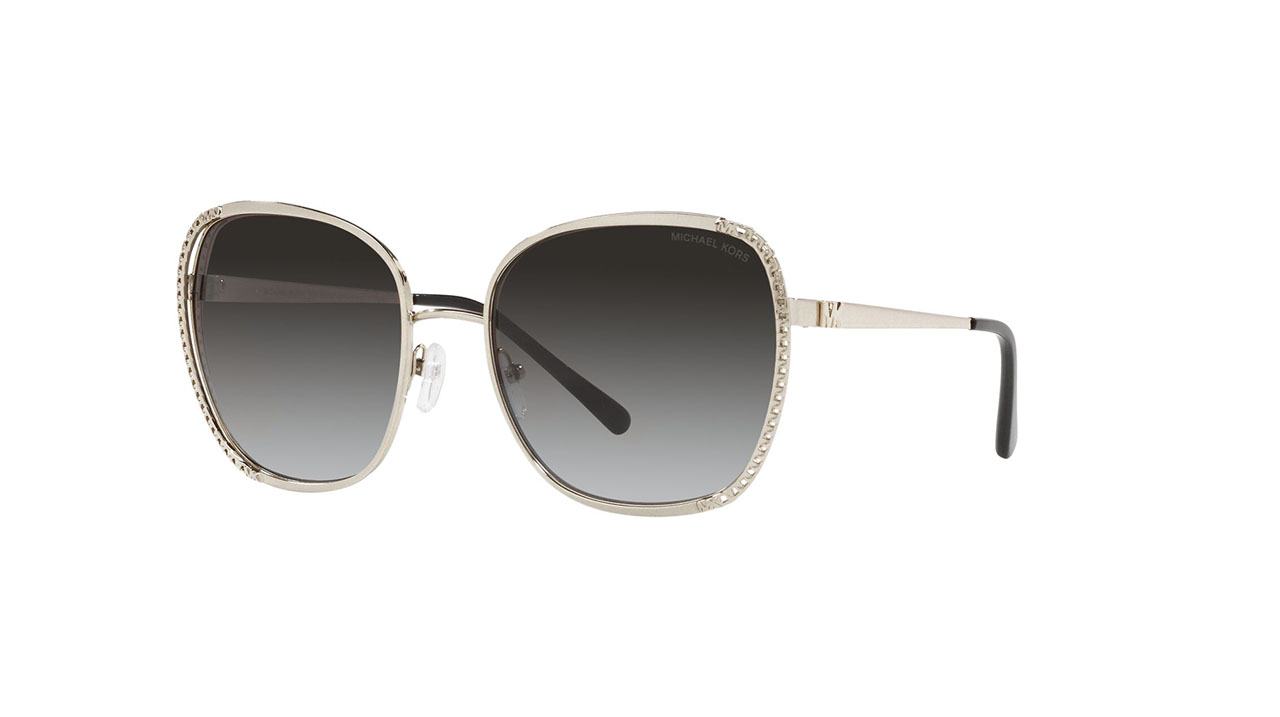 Paire de lunettes de soleil Michael-kors Mk1090 /s couleur or - Côté à angle - Doyle