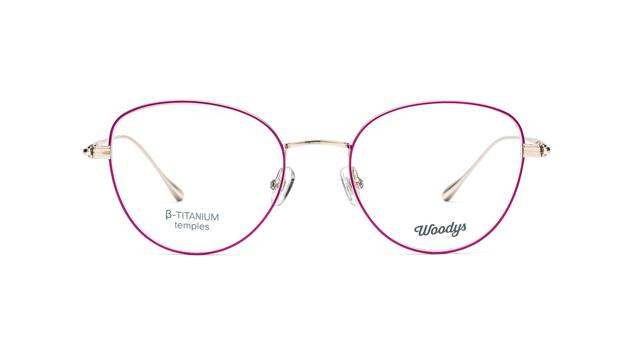 Paire de lunettes de vue Woodys Mau couleur rose - Doyle