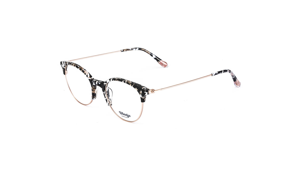 Paire de lunettes de vue Woodys Rabbit couleur noir - Côté à angle - Doyle