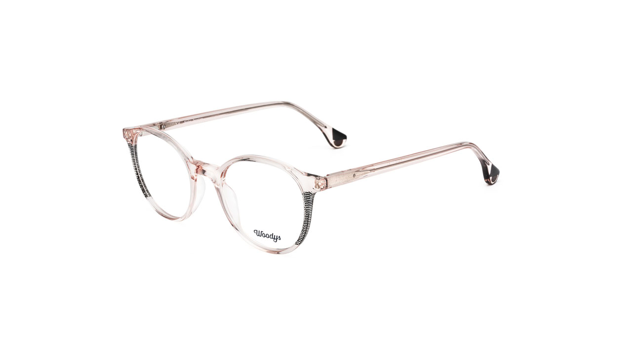 Paire de lunettes de vue Woodys Geko couleur sable - Côté à angle - Doyle