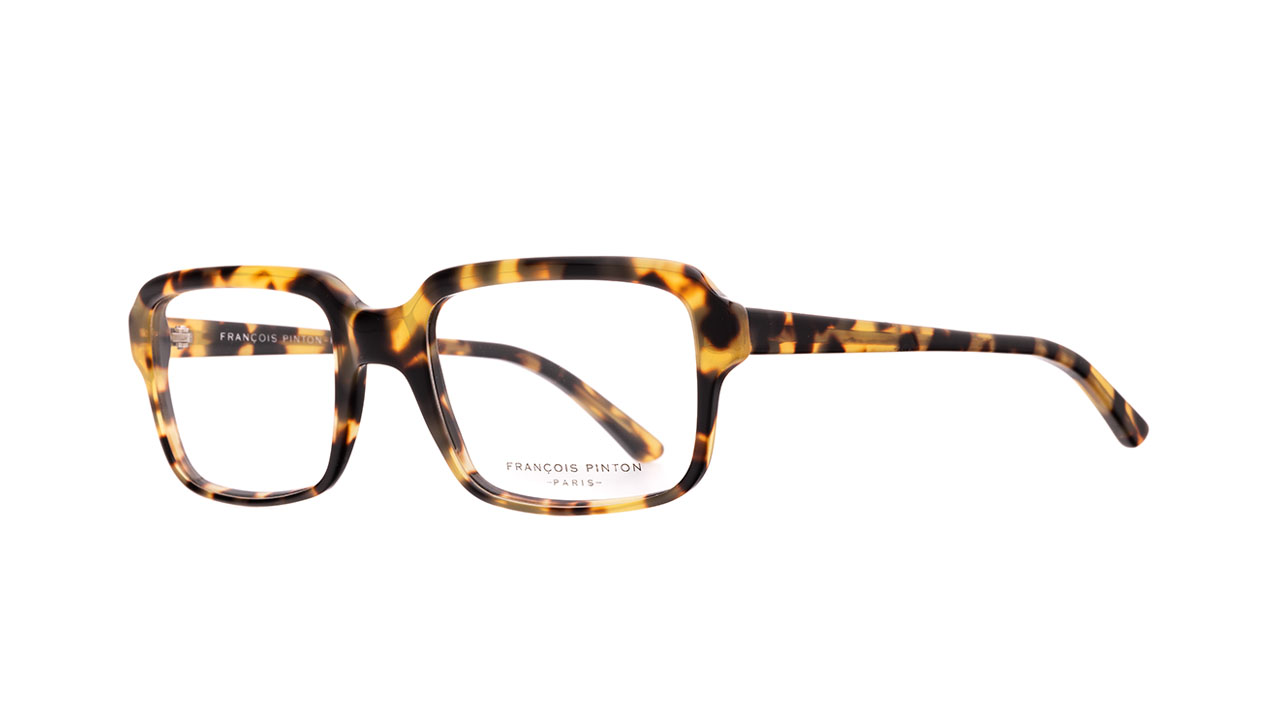Paire de lunettes de vue Francois-pinton FranÇois couleur brun - Côté à angle - Doyle