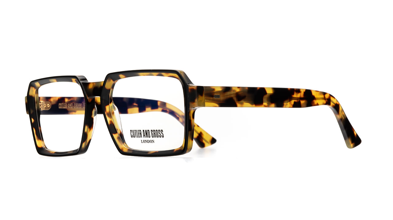 Paire de lunettes de vue Cutler-and-gross 1385 couleur brun - Côté à angle - Doyle