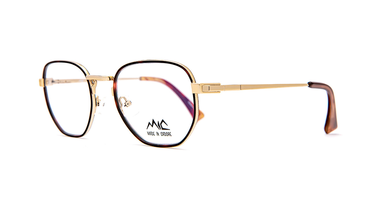 Paire de lunettes de vue Mic Nebbia couleur brun - Côté à angle - Doyle