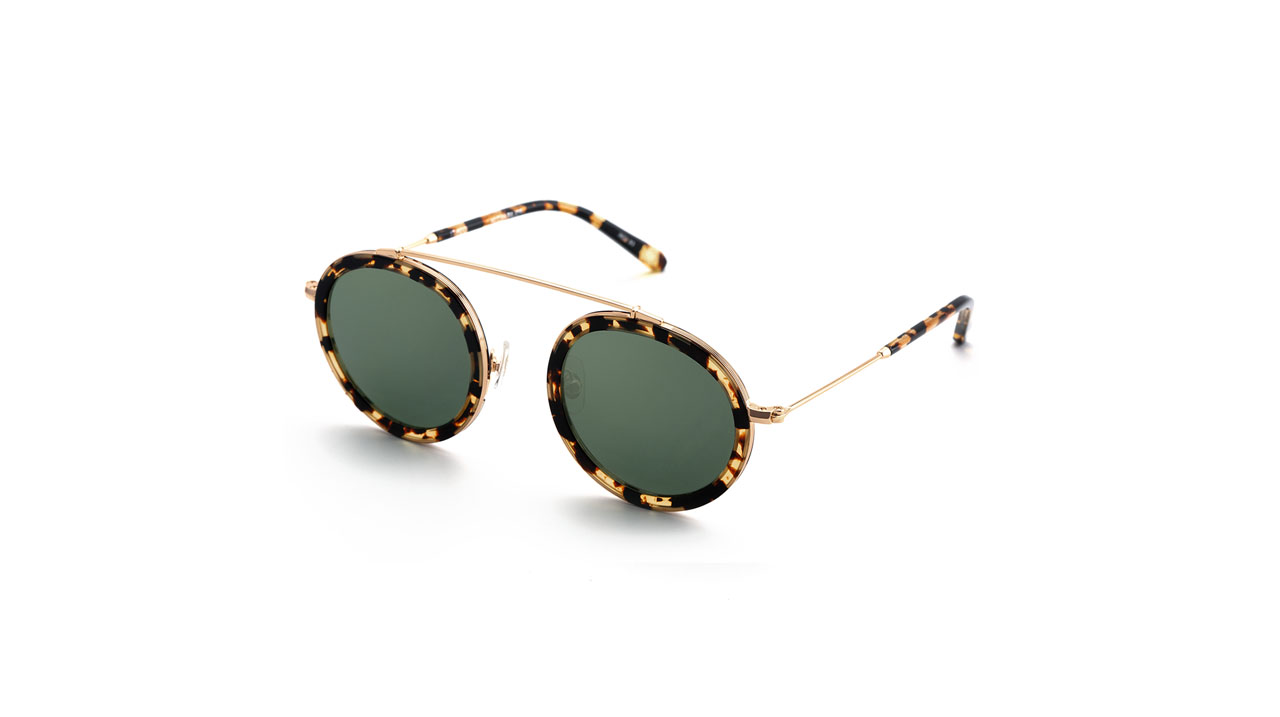 Paire de lunettes de soleil Krewe Conti /s couleur brun - Côté à angle - Doyle