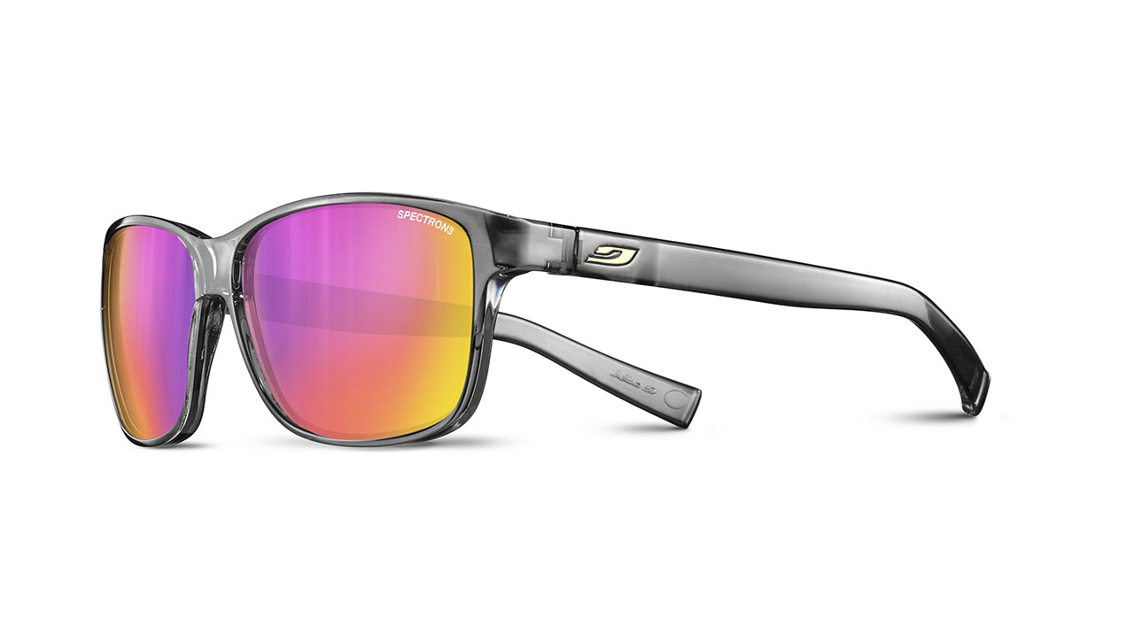 Paire de lunettes de soleil Julbo Js475 powell couleur gris - Côté à angle - Doyle