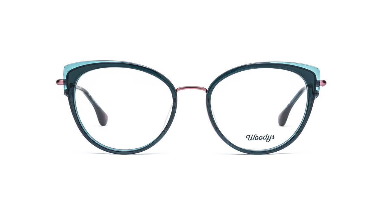 Paire de lunettes de vue Woodys Swan couleur turquoise - Doyle