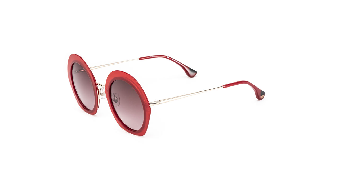 Paire de lunettes de soleil Woodys Marta /s couleur rouge - Côté à angle - Doyle