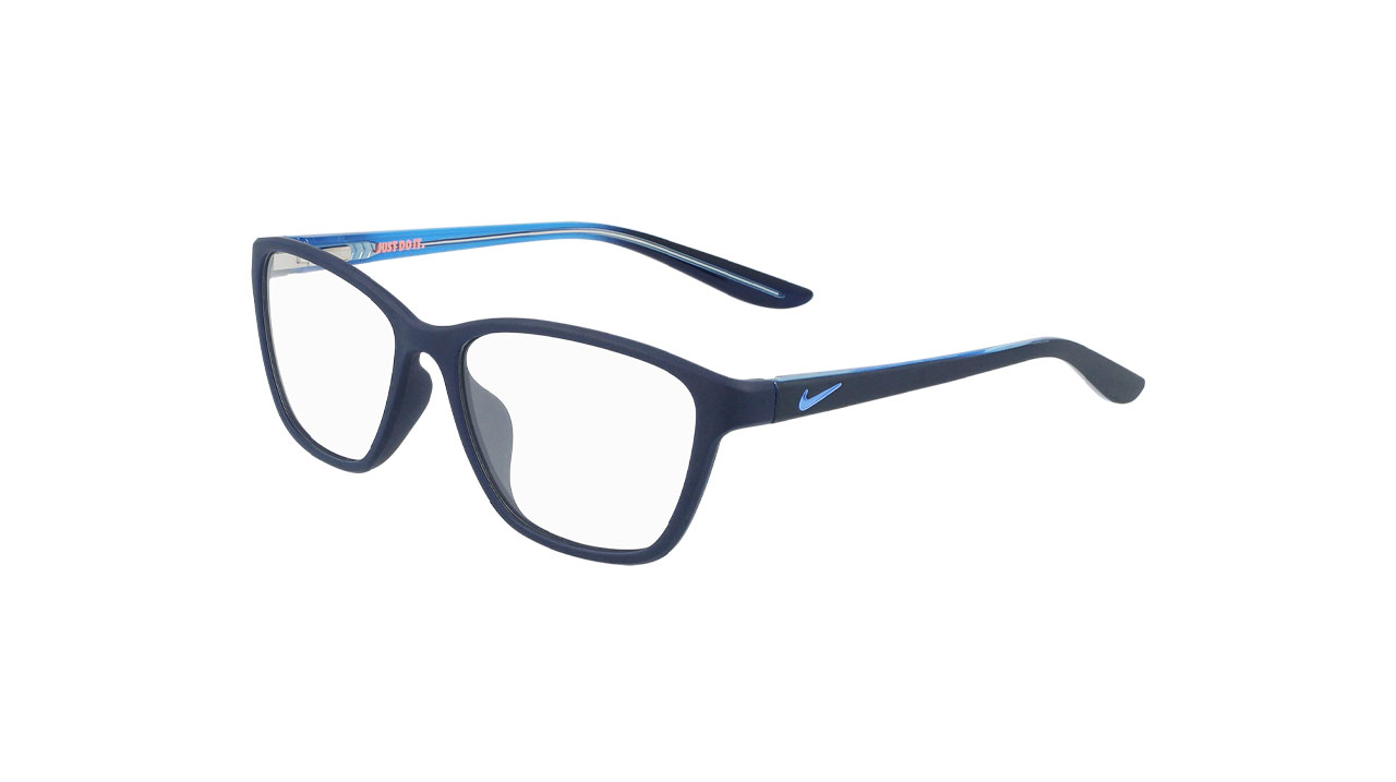 Paire de lunettes de vue Nike-junior 5028 couleur marine - Côté à angle - Doyle