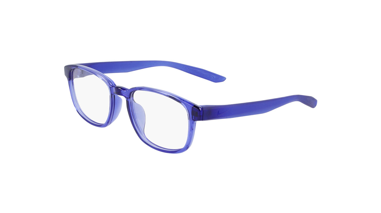 Paire de lunettes de vue Nike-junior 5031 couleur mauve - Côté à angle - Doyle
