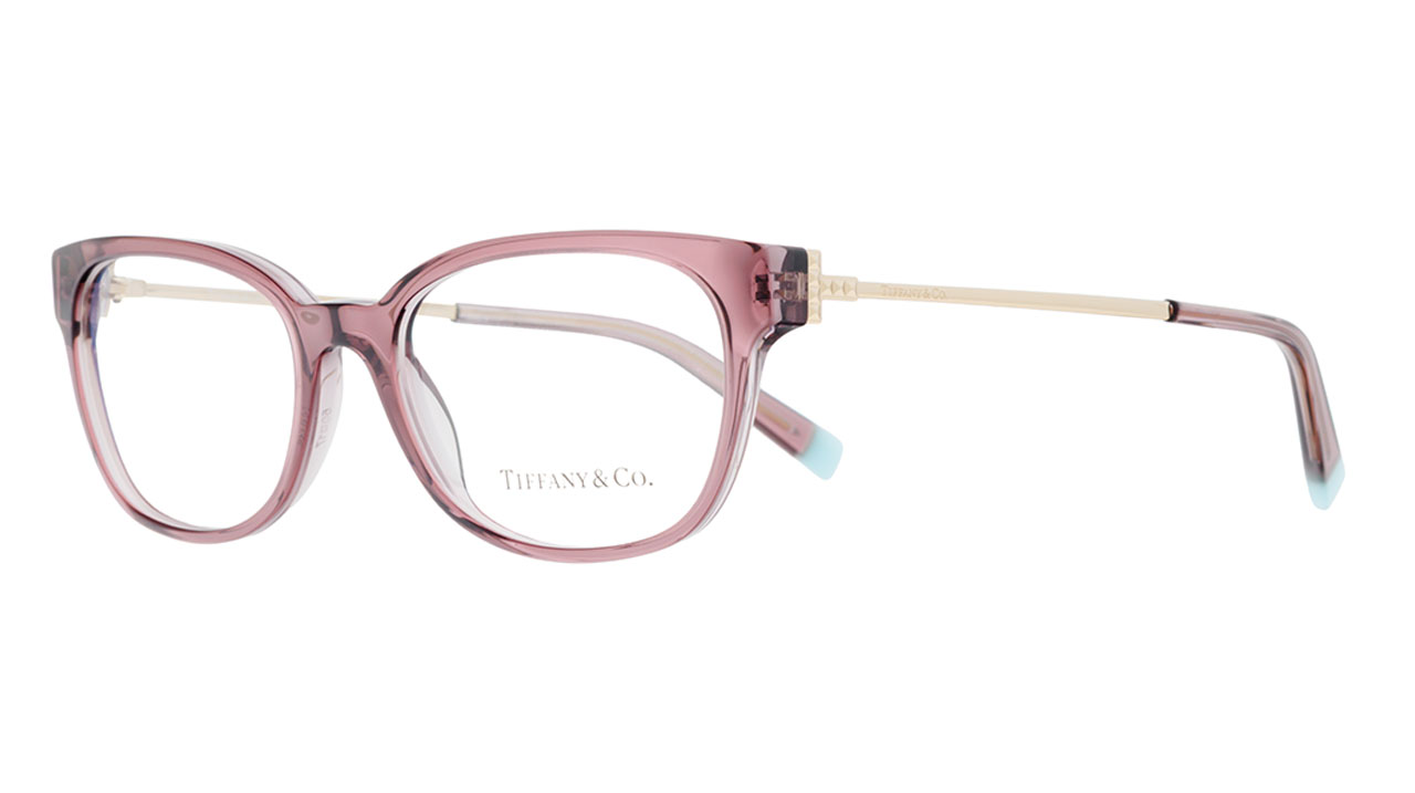 Paire de lunettes de vue Tiffany-co Tf2177 couleur mauve - Côté à angle - Doyle