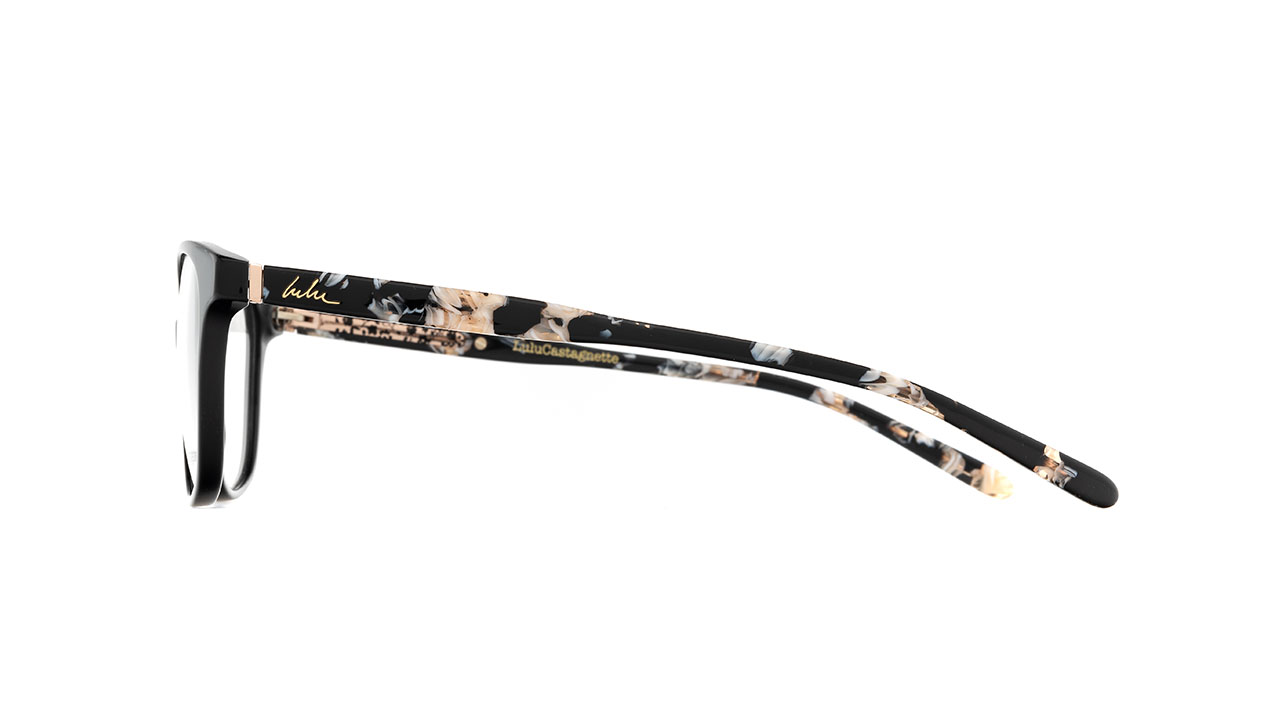 Paire de lunettes de vue Lulu-castagnette Lfaa167 couleur noir - Côté droit - Doyle