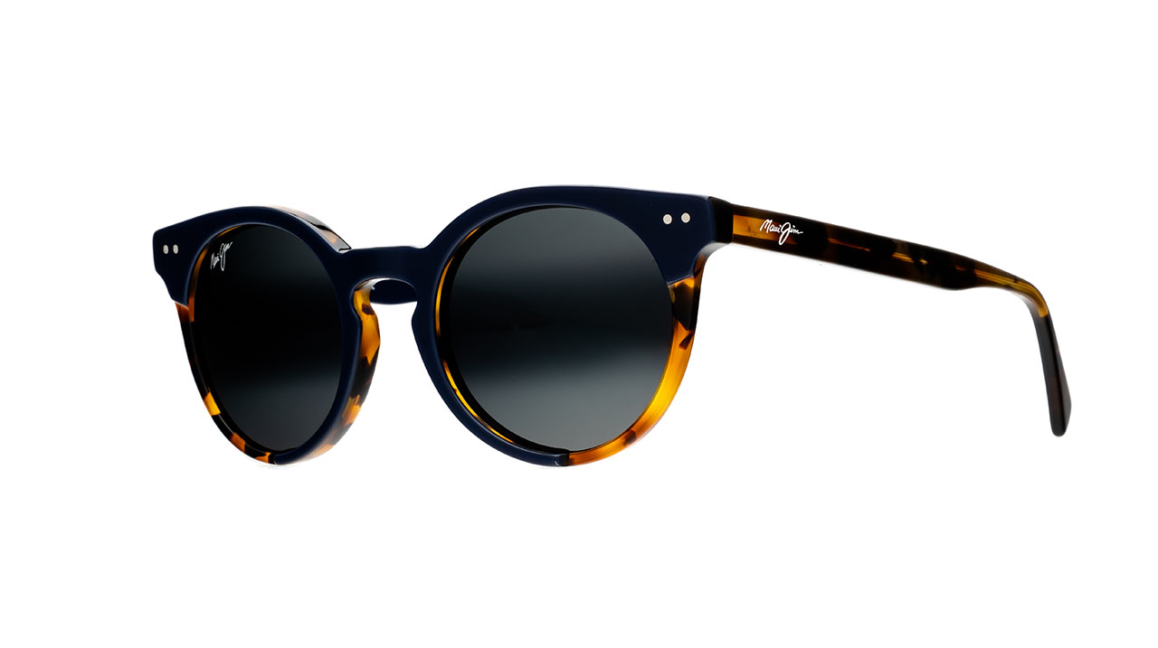 Paire de lunettes de soleil Maui-jim 861 couleur marine - Côté à angle - Doyle