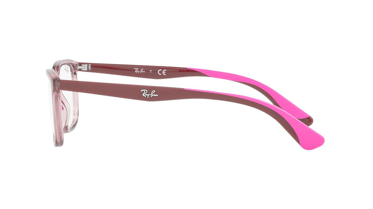 Paire de lunettes de vue Ray-ban Ry1605 couleur rose - Côté droit - Doyle