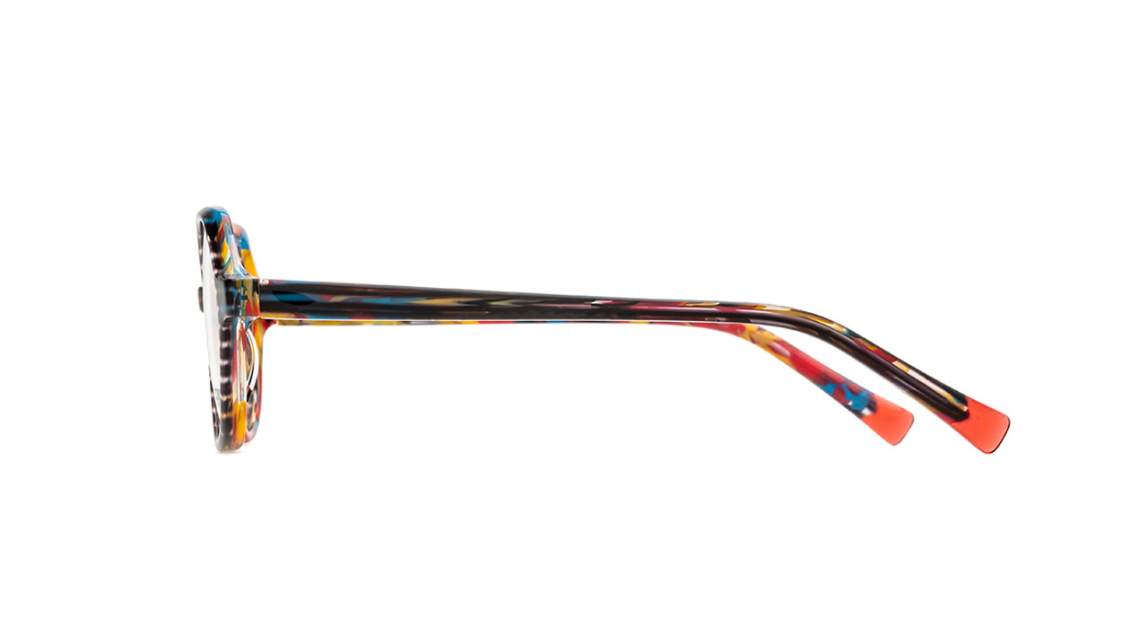 Paire de lunettes de vue Jf-rey Boom couleur orange - Côté droit - Doyle