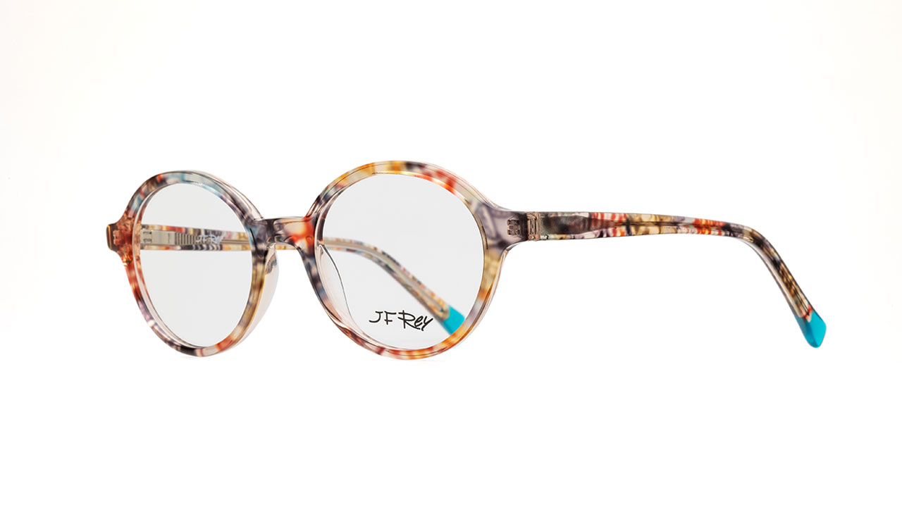 Paire de lunettes de vue Jf-rey-junior Mushroom couleur bleu - Côté à angle - Doyle