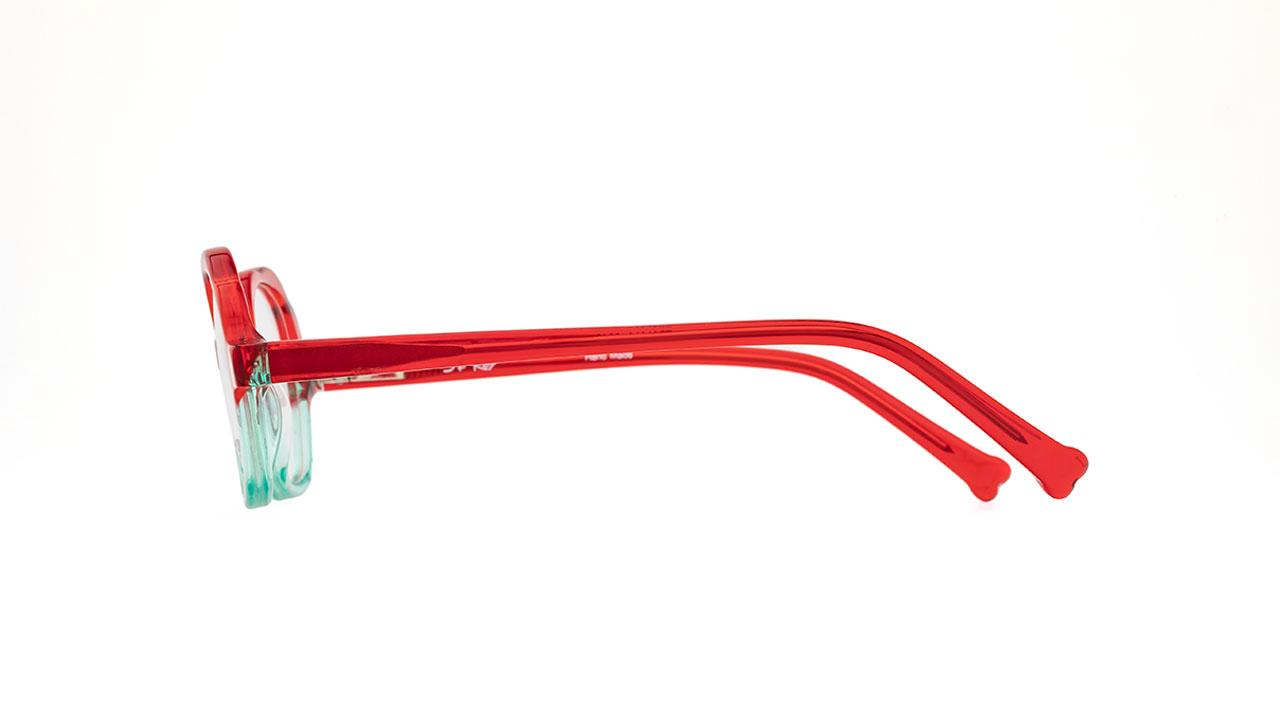 Paire de lunettes de vue Jf-rey-junior Tralala couleur rouge - Côté droit - Doyle