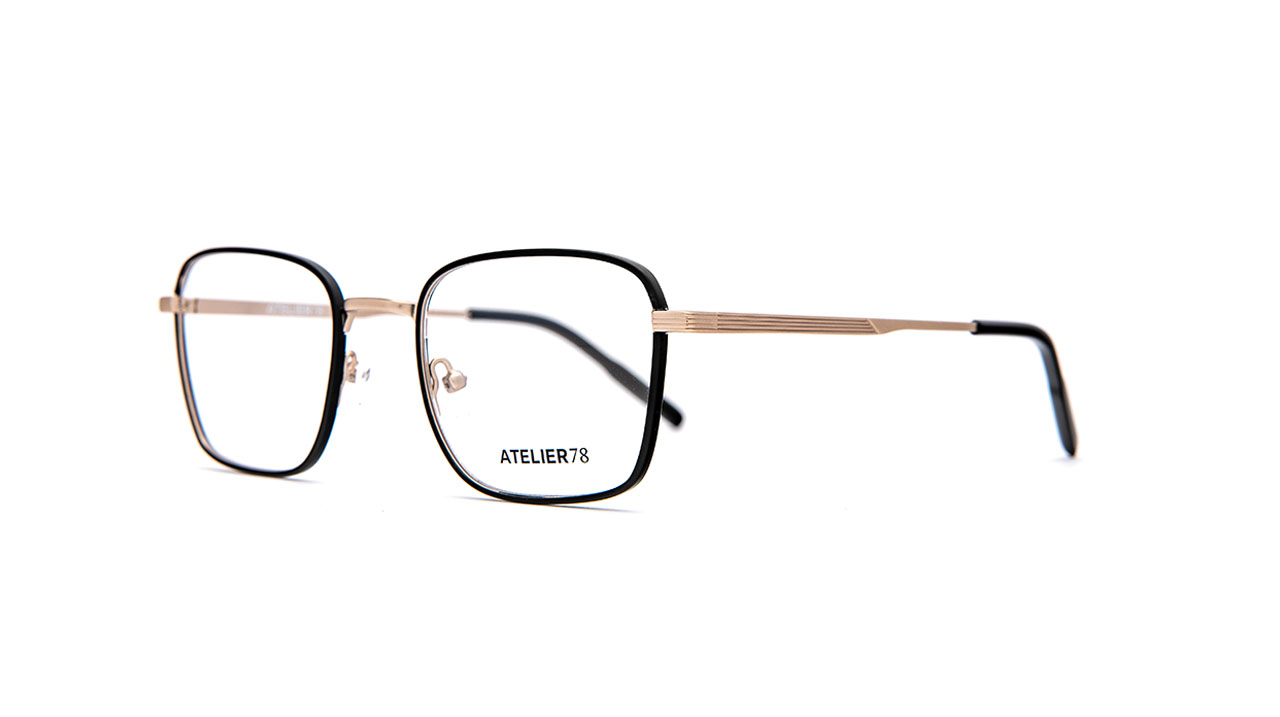 Glasses Atelier-78 Marvin, black gold colour - Doyle