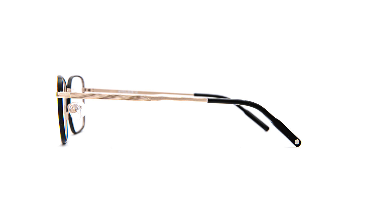 Paire de lunettes de vue Atelier78 Marvin couleur noir or - Côté droit - Doyle