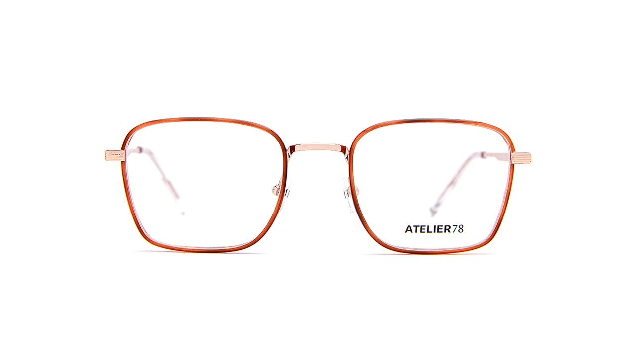 Paire de lunettes de vue Atelier-78 Marvin couleur prune or - Doyle