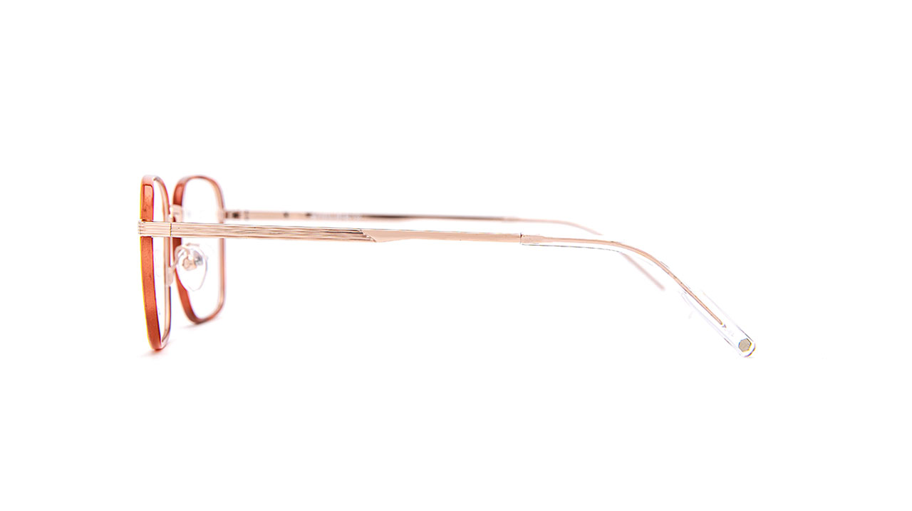 Paire de lunettes de vue Atelier-78 Marvin couleur prune or - Côté droit - Doyle