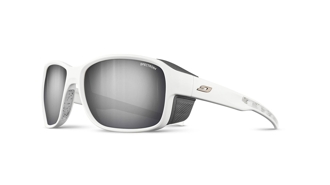 Paire de lunettes de soleil Julbo Js542 monterosa 2 couleur blanc - Côté à angle - Doyle