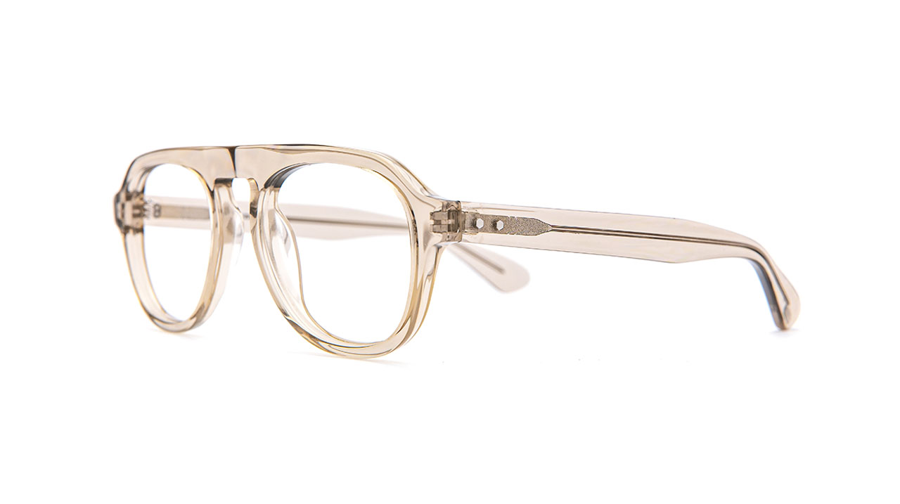 Paire de lunettes de vue Atelier-78 Colin couleur smoke - Côté à angle - Doyle