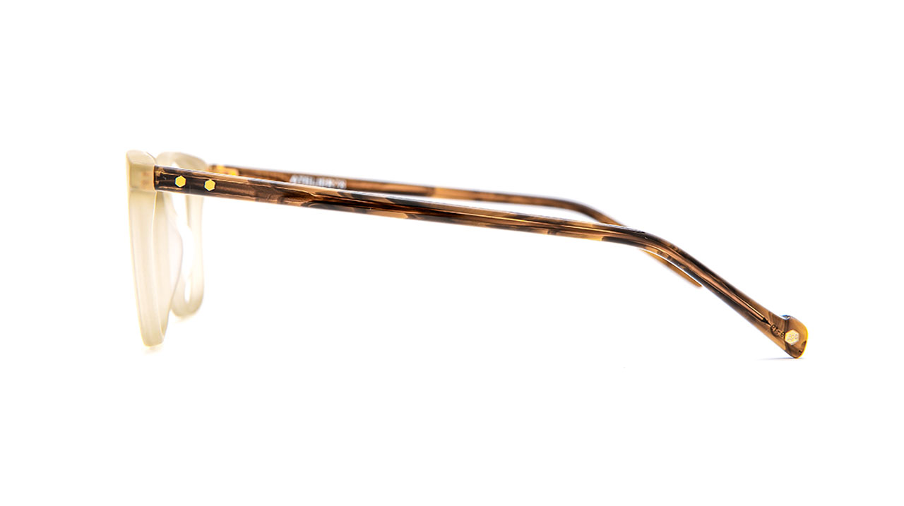 Paire de lunettes de vue Atelier-78 Moss couleur kaki satin - Côté droit - Doyle