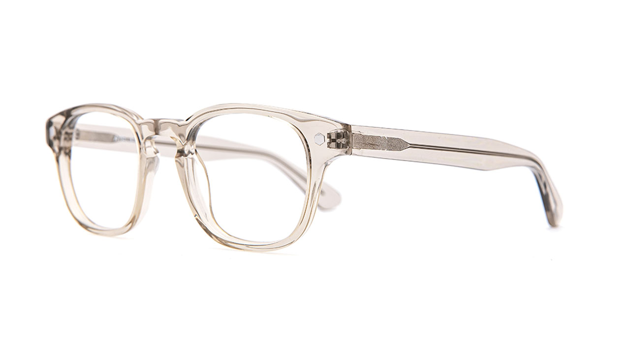 Paire de lunettes de vue Atelier-78 Kennedy couleur smoke - Côté à angle - Doyle