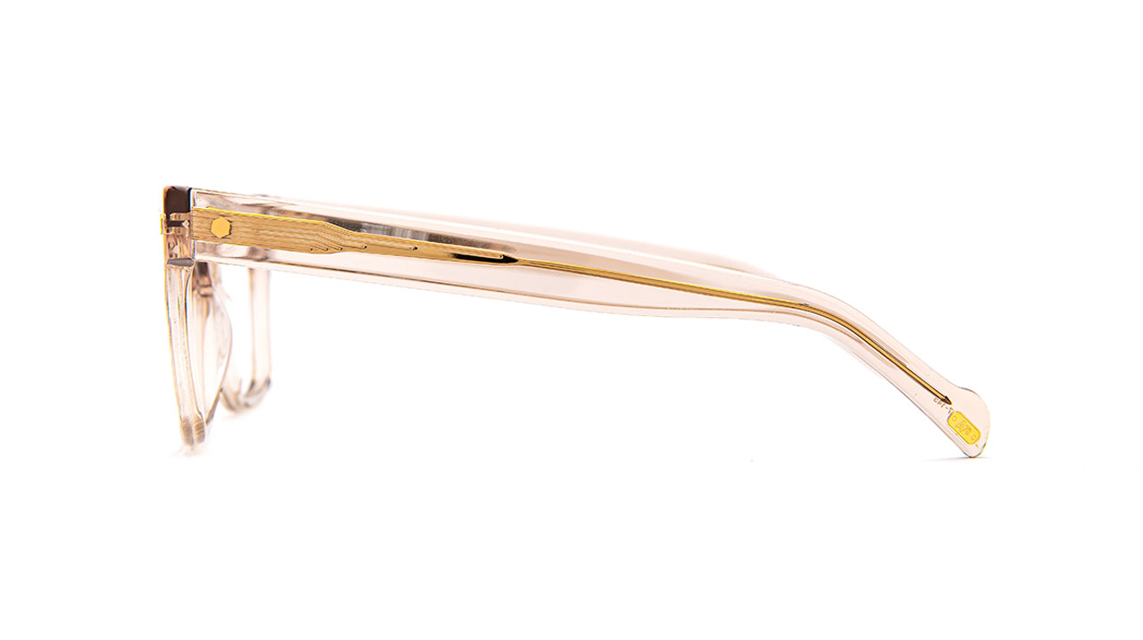 Paire de lunettes de vue Atelier-78 Virgil couleur champagne - Côté droit - Doyle