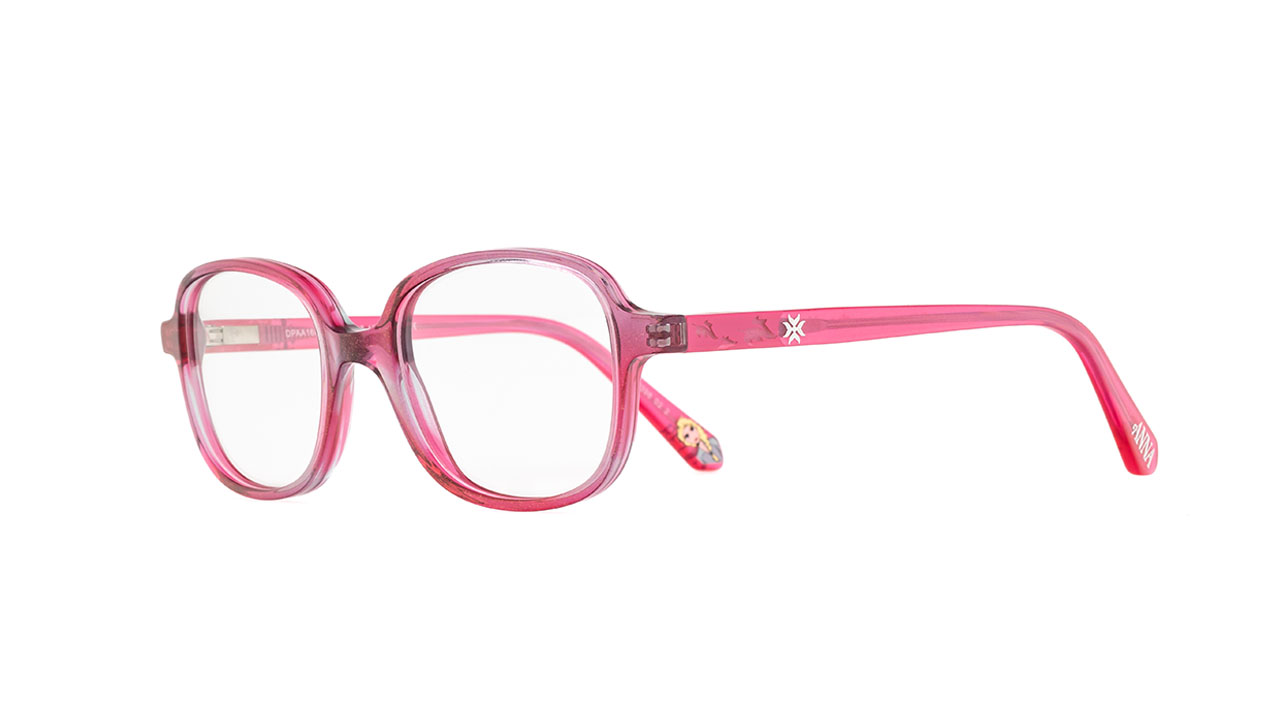 Paire de lunettes de vue Opal-enfant Dpaa168 couleur rose - Côté à angle - Doyle