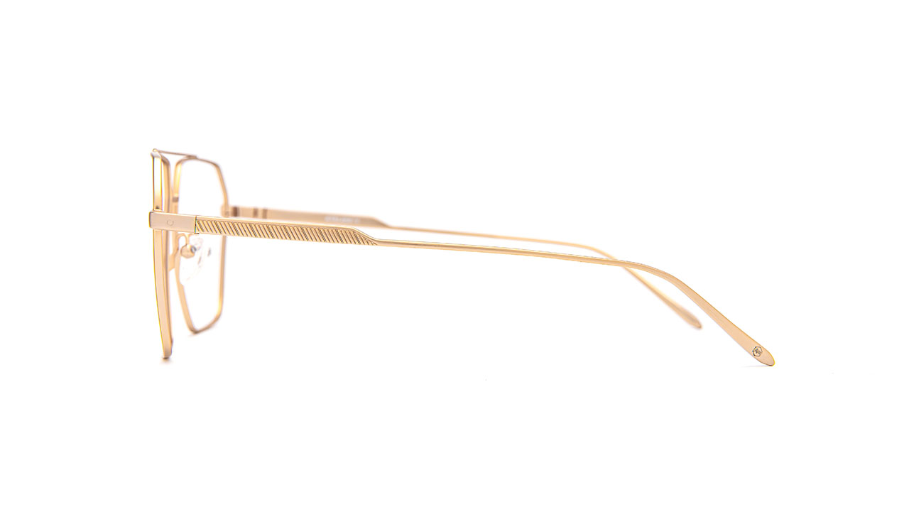 Paire de lunettes de vue Atelier-78 Gustave couleur doré satin - Côté droit - Doyle