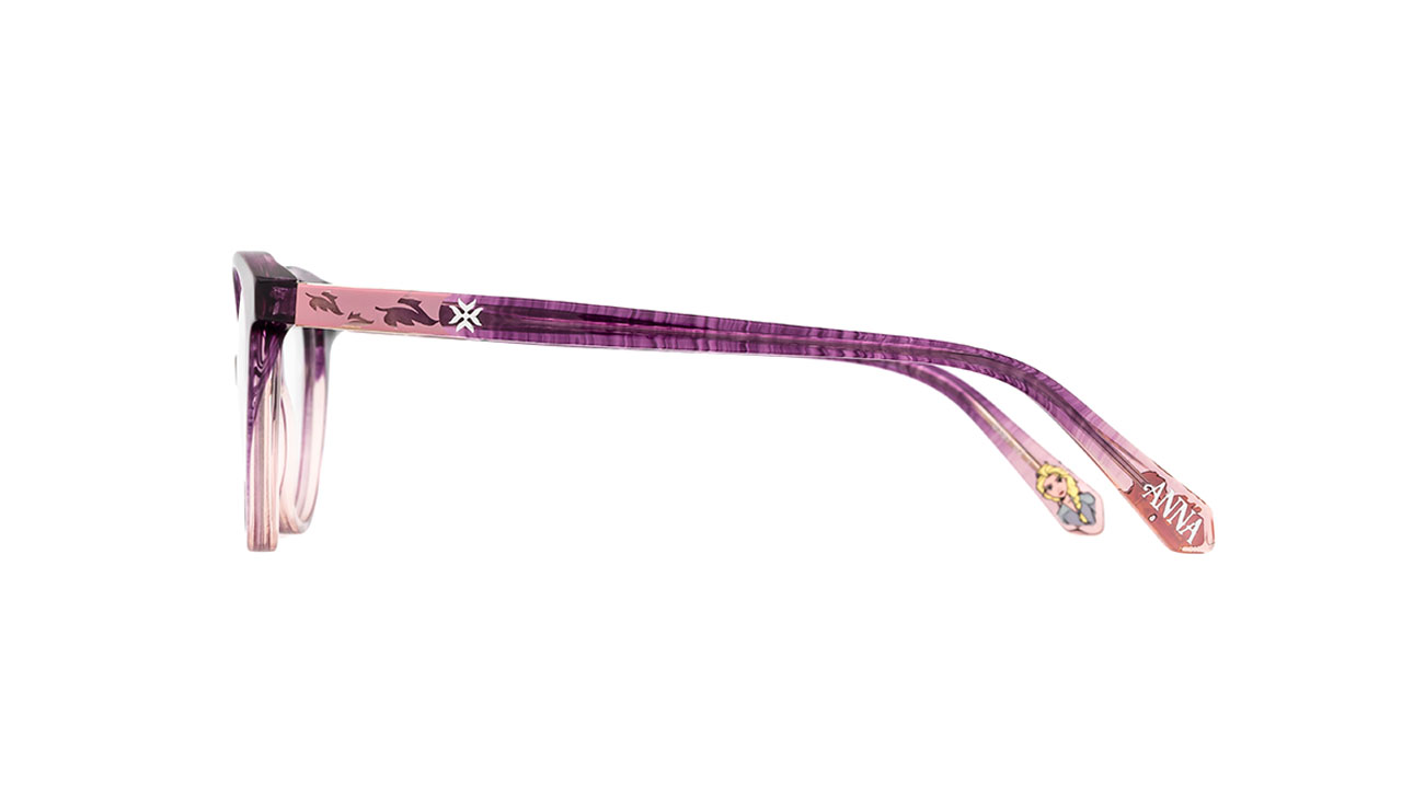 Paire de lunettes de vue Opal-enfant Dpaa167 couleur mauve - Côté droit - Doyle