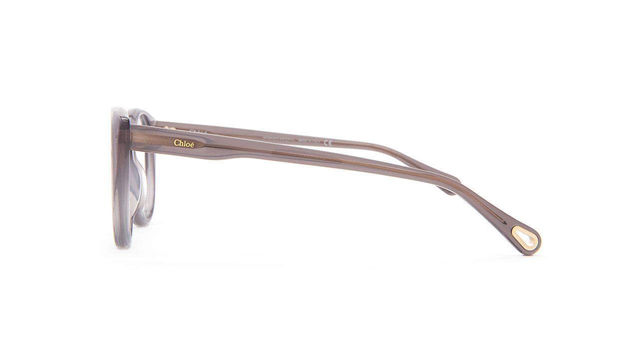 Paire de lunettes de vue Chloe Ch0052o couleur gris - Côté droit - Doyle