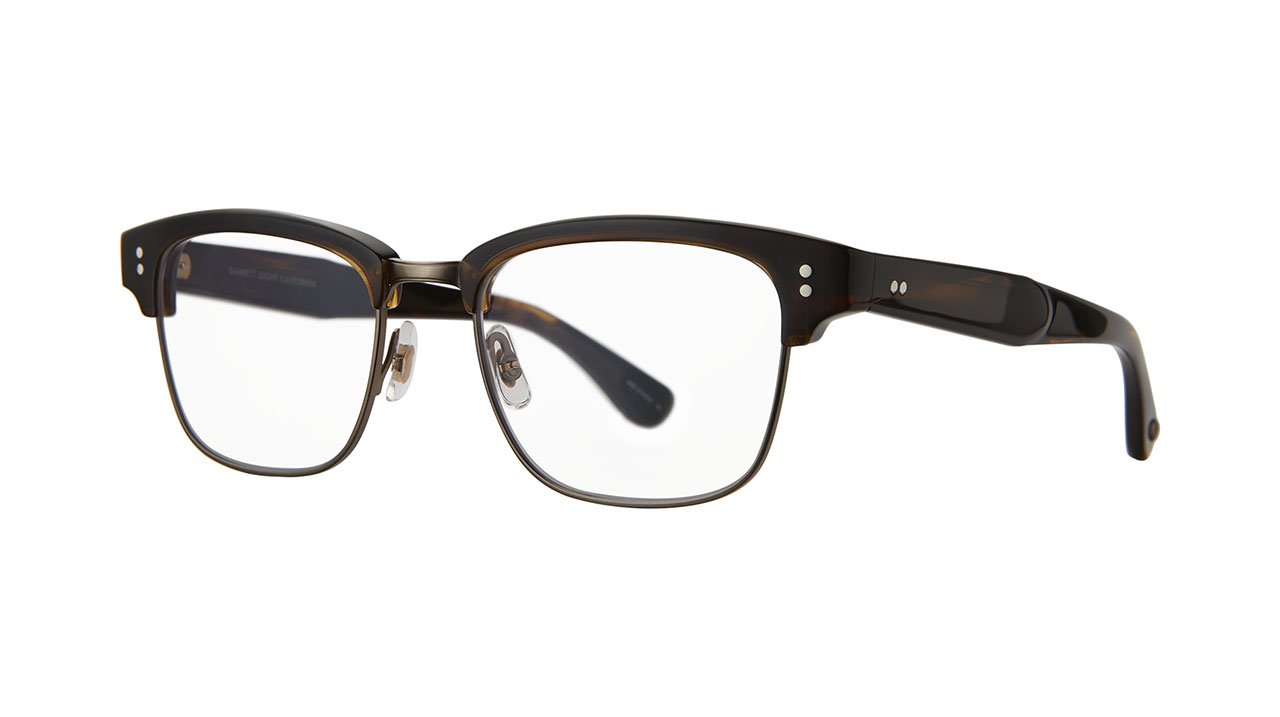 Paire de lunettes de vue Garrett-leight Gibson couleur brun - Côté à angle - Doyle