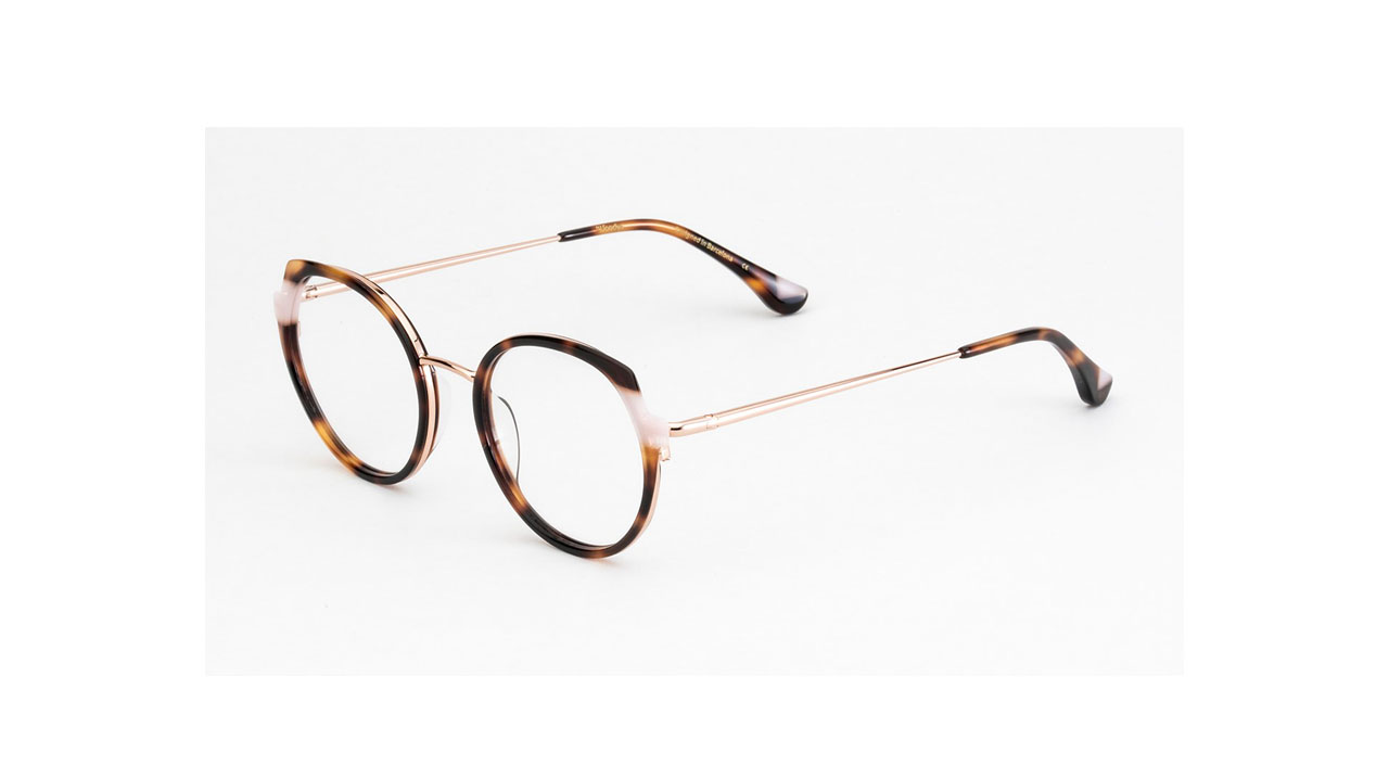 Paire de lunettes de vue Woodys Leen couleur brun - Côté à angle - Doyle