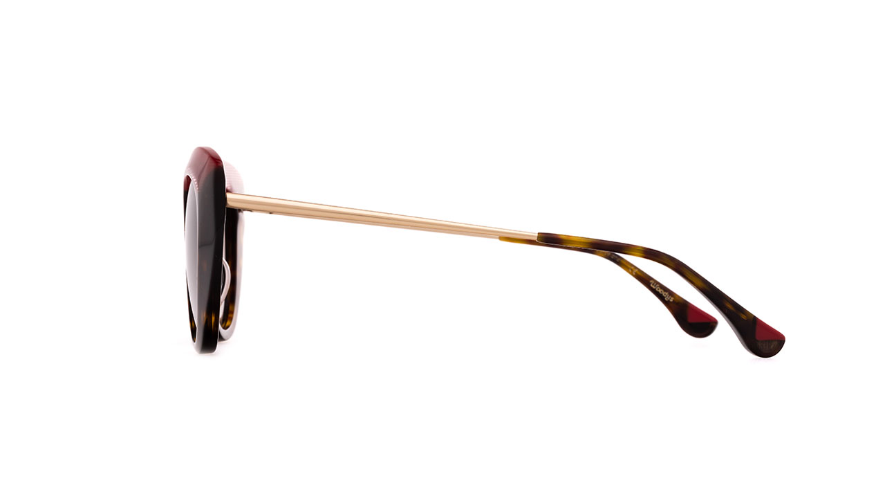 Paire de lunettes de soleil Woodys Naomi /s couleur rouge - Côté droit - Doyle