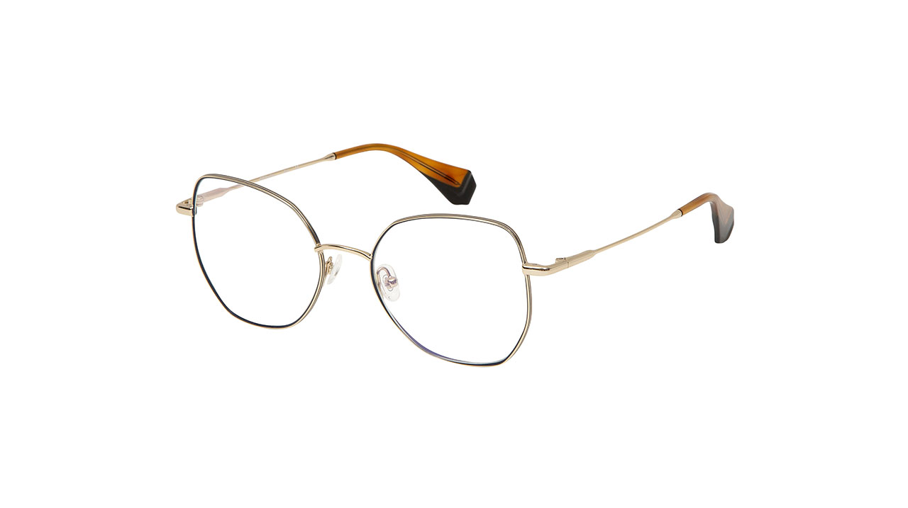 Paire de lunettes de vue Gigi-studios Bruna couleur gris - Côté à angle - Doyle