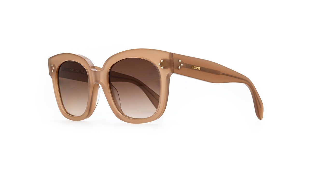 Paire de lunettes de soleil Celine-paris Cl4002un /s couleur sable - Côté à angle - Doyle