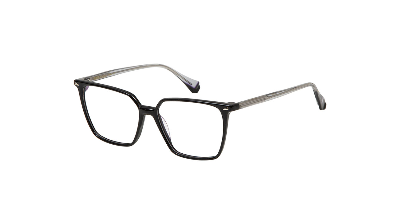 Paire de lunettes de vue Gigi-studios Mara couleur noir - Côté à angle - Doyle