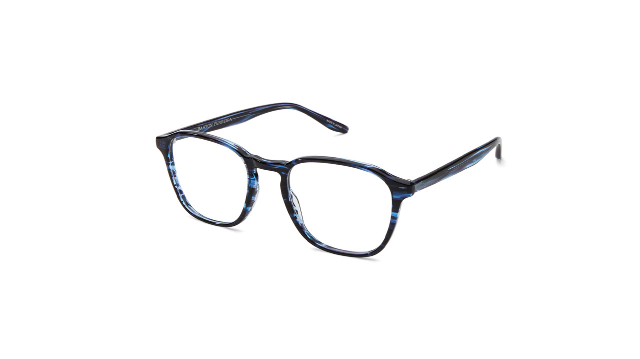 Paire de lunettes de vue Barton-perreira Zorin couleur marine - Côté à angle - Doyle