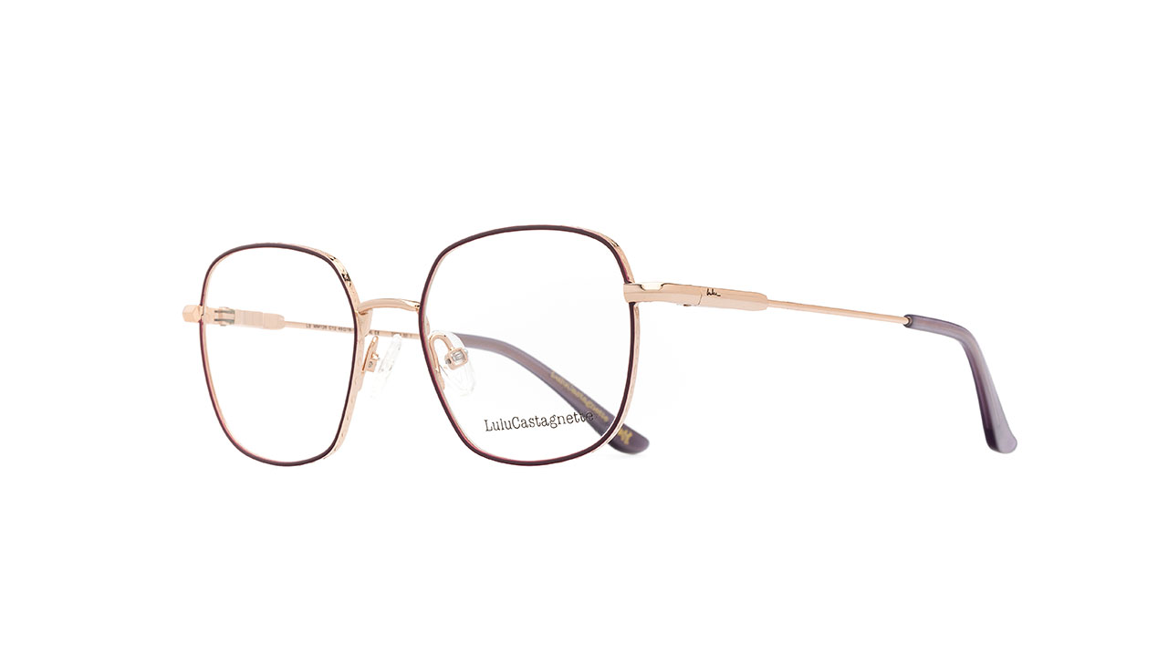 Paire de lunettes de vue Lulu-castagnette Lemm126 couleur mauve - Côté droit - Doyle