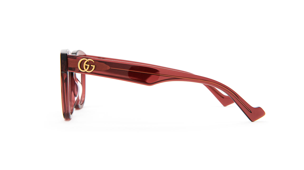 Paire de lunettes de vue Gucci Gg0958o couleur rouge - Côté droit - Doyle
