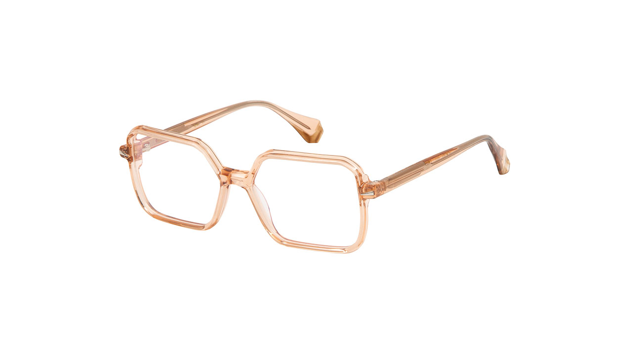 Paire de lunettes de vue Gigi-studios Olivia couleur or - Côté à angle - Doyle