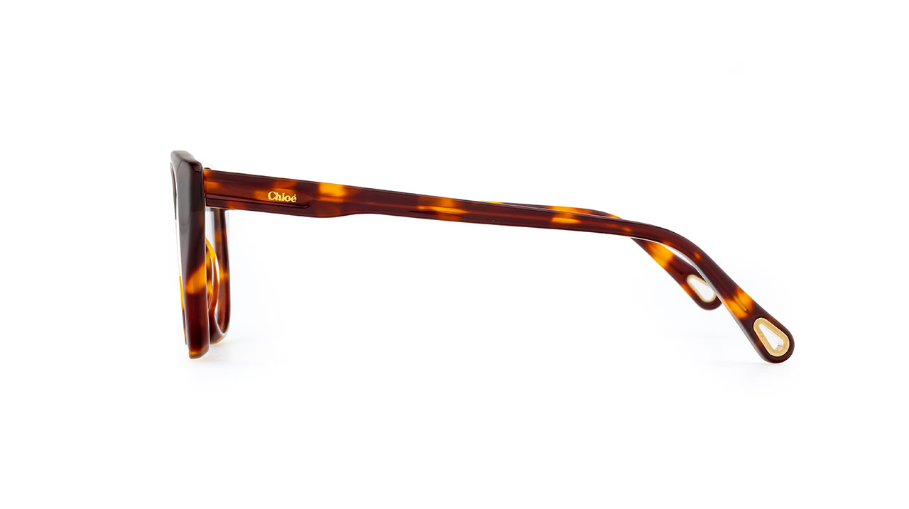 Paire de lunettes de vue Chloe Ch0052o couleur vert - Côté droit - Doyle