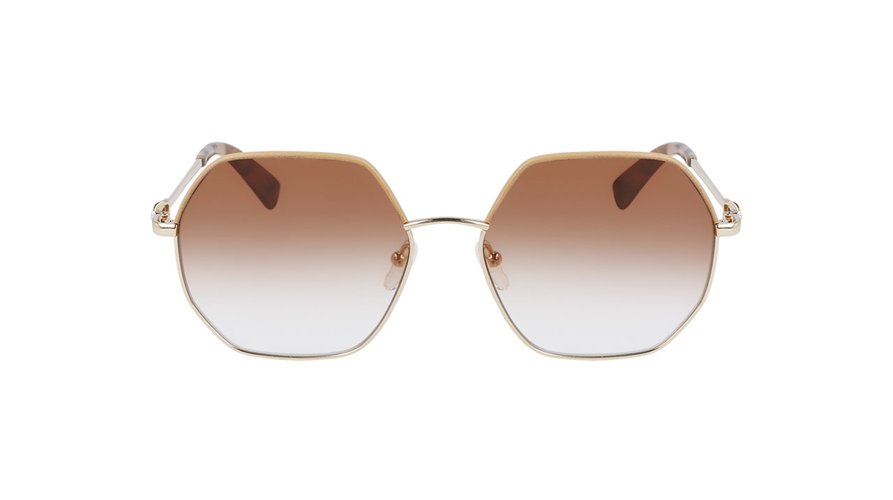 Paire de lunettes de soleil Longchamp Lo140sl couleur or - Doyle