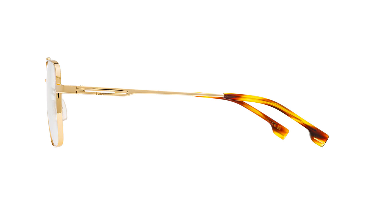 Paire de lunettes de vue Hugo-boss 1328 couleur or - Côté droit - Doyle