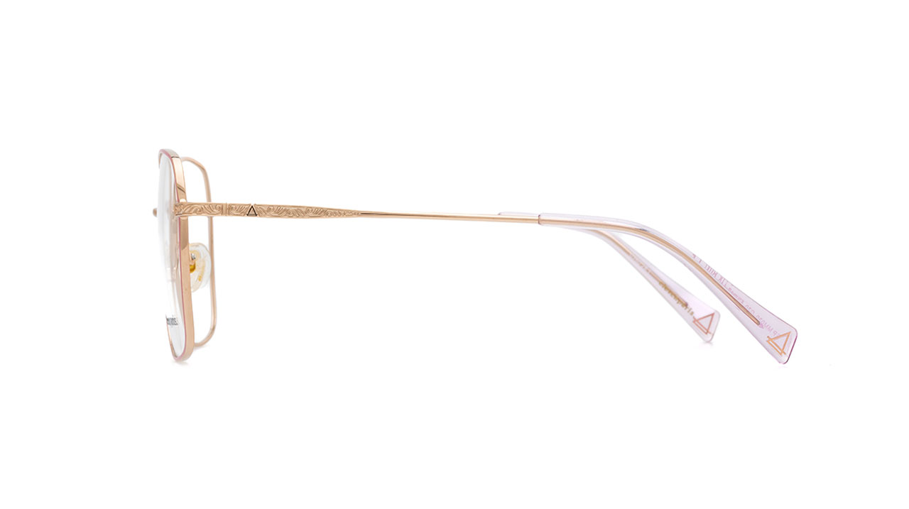 Paire de lunettes de vue Elevenparis Epmm039 couleur rose - Côté droit - Doyle