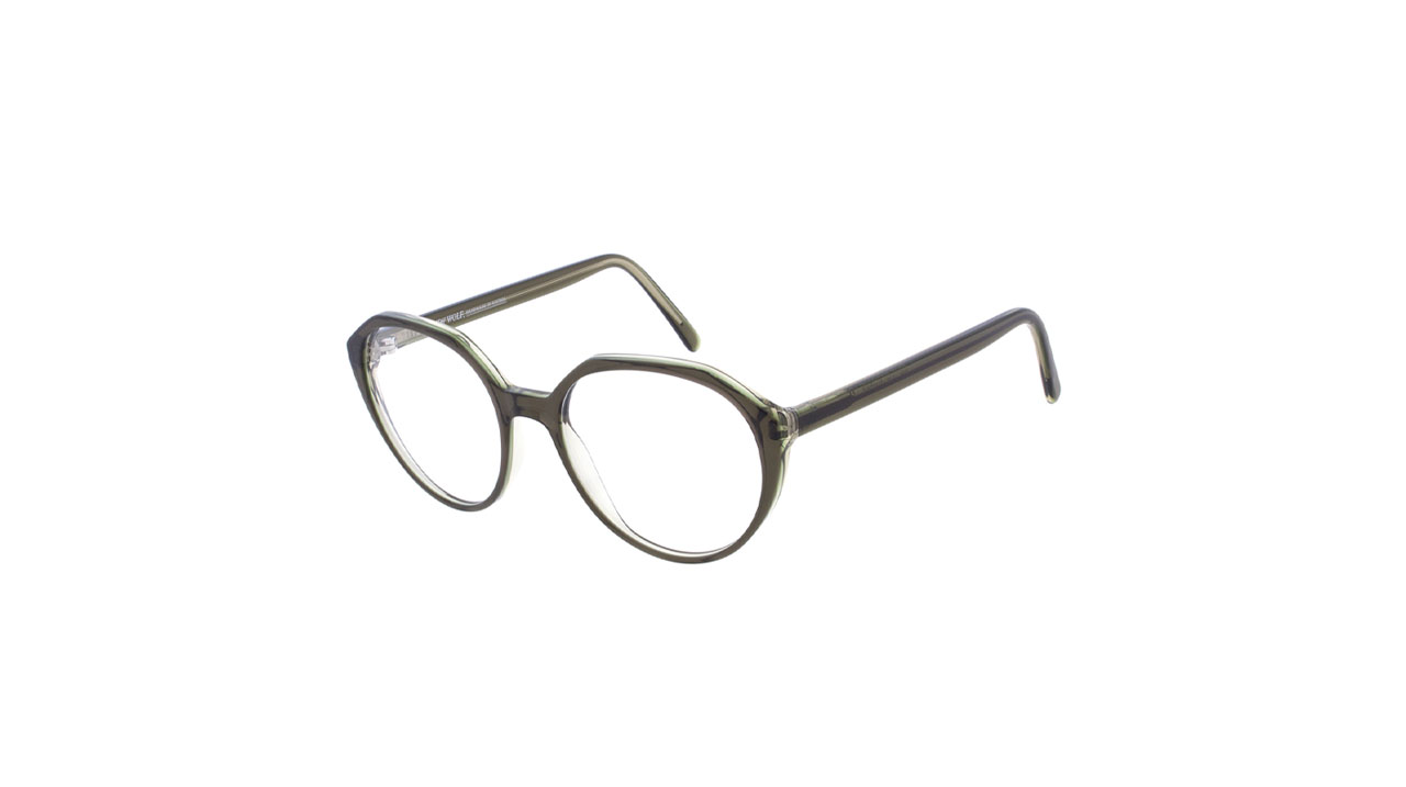Paire de lunettes de vue Andy-wolf 5118 couleur brun - Côté à angle - Doyle