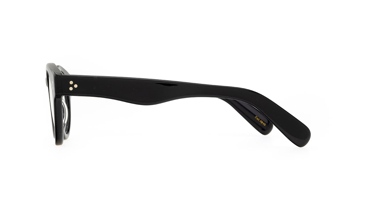 Paire de lunettes de vue Moscot Grunya couleur noir - Côté droit - Doyle